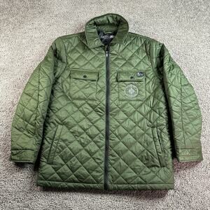 Men's Quilted Olive Jacket